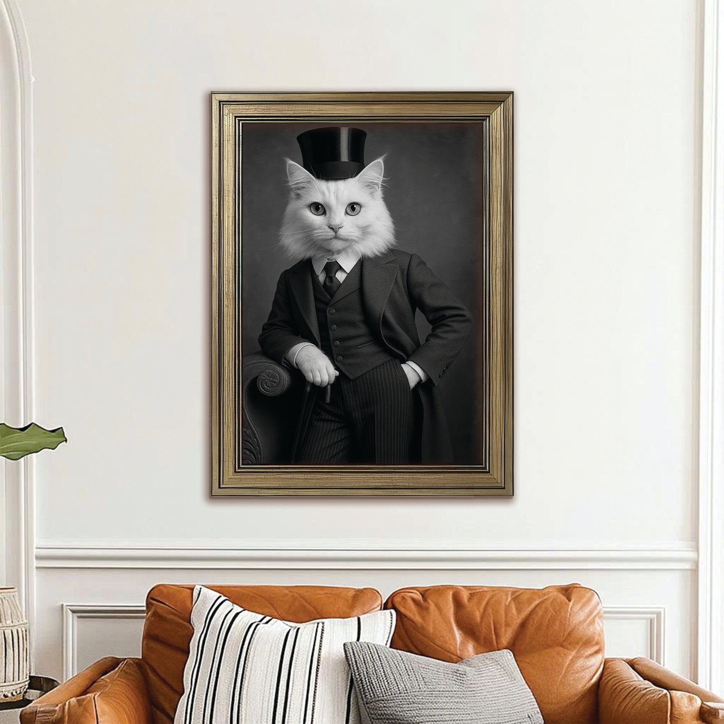 Custom Photo Gentleman Cat Gift For Cat Lovers