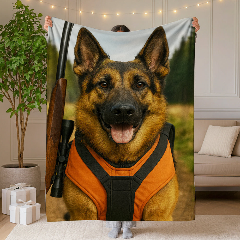Custom Photo Hunter Dog Gift For Dog Lovers