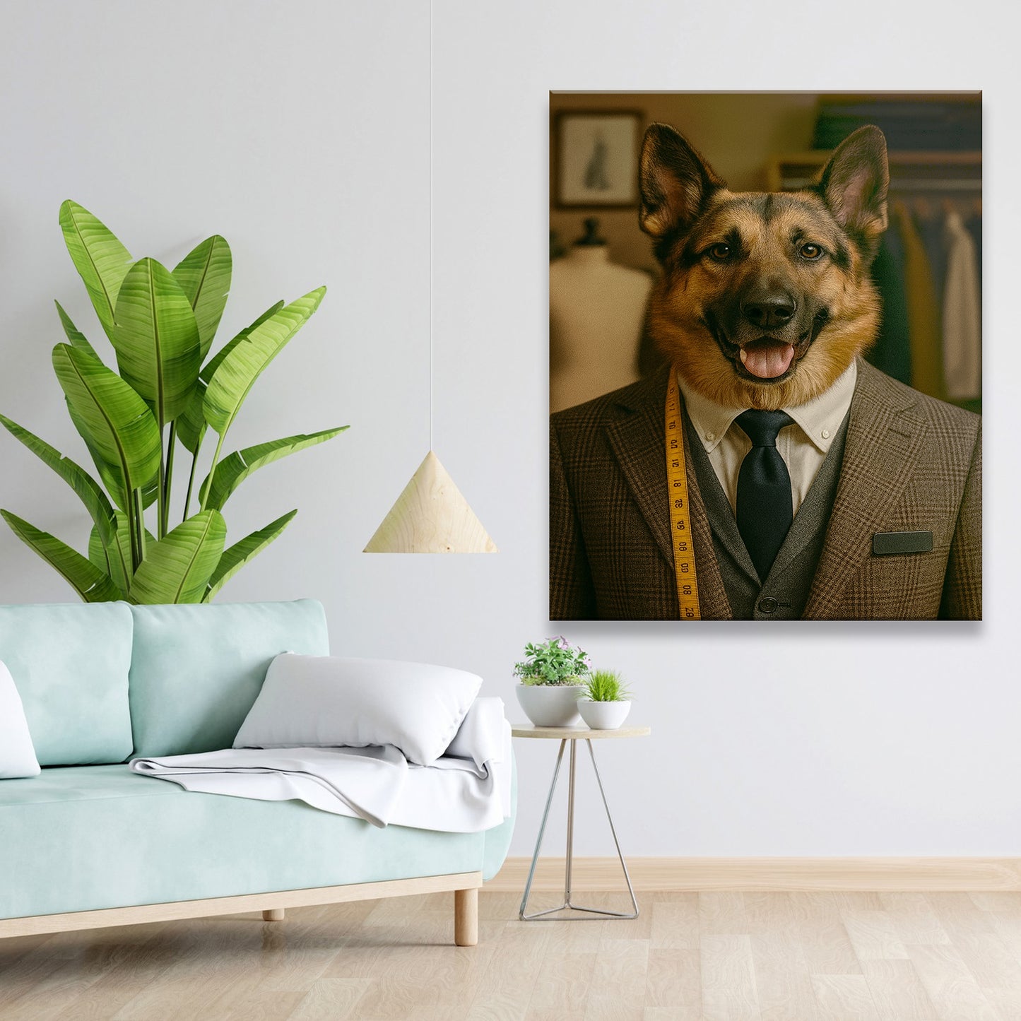 Custom Photo Tailor Dog Canvas Gift For Dog Lovers