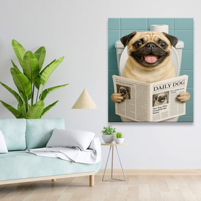 Custom Photo Dog Toilet Bathroom