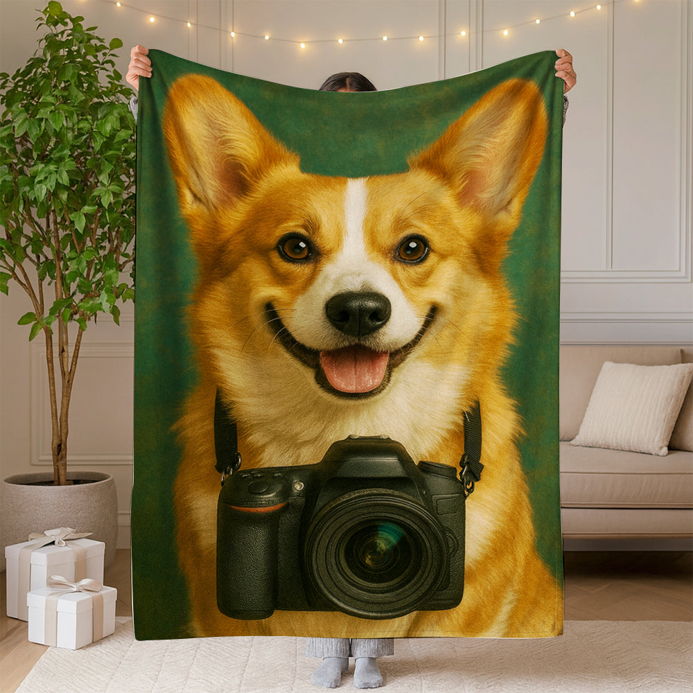 Custom Photo Photographer Dog BlanketGift For Dog Lovers