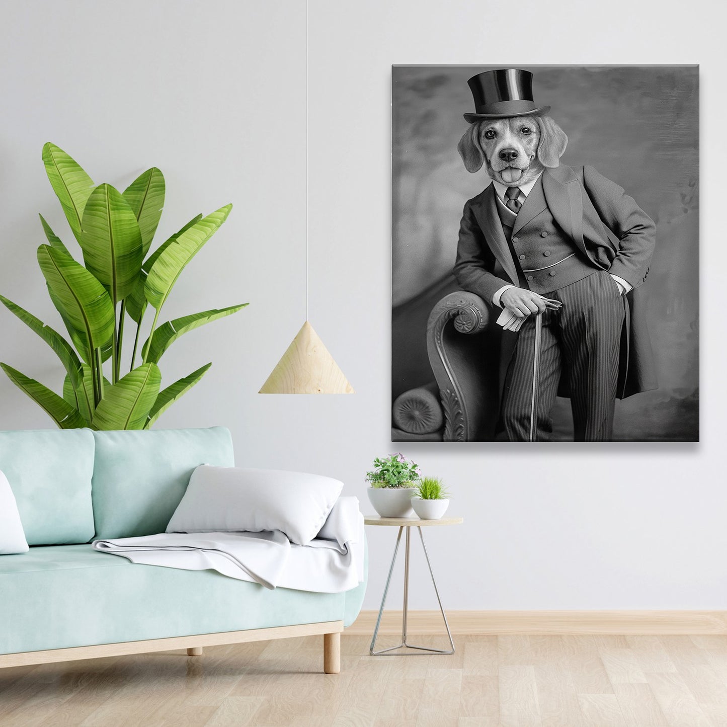 Custom Photo Gentleman Dog  Gift For Dog Lovers