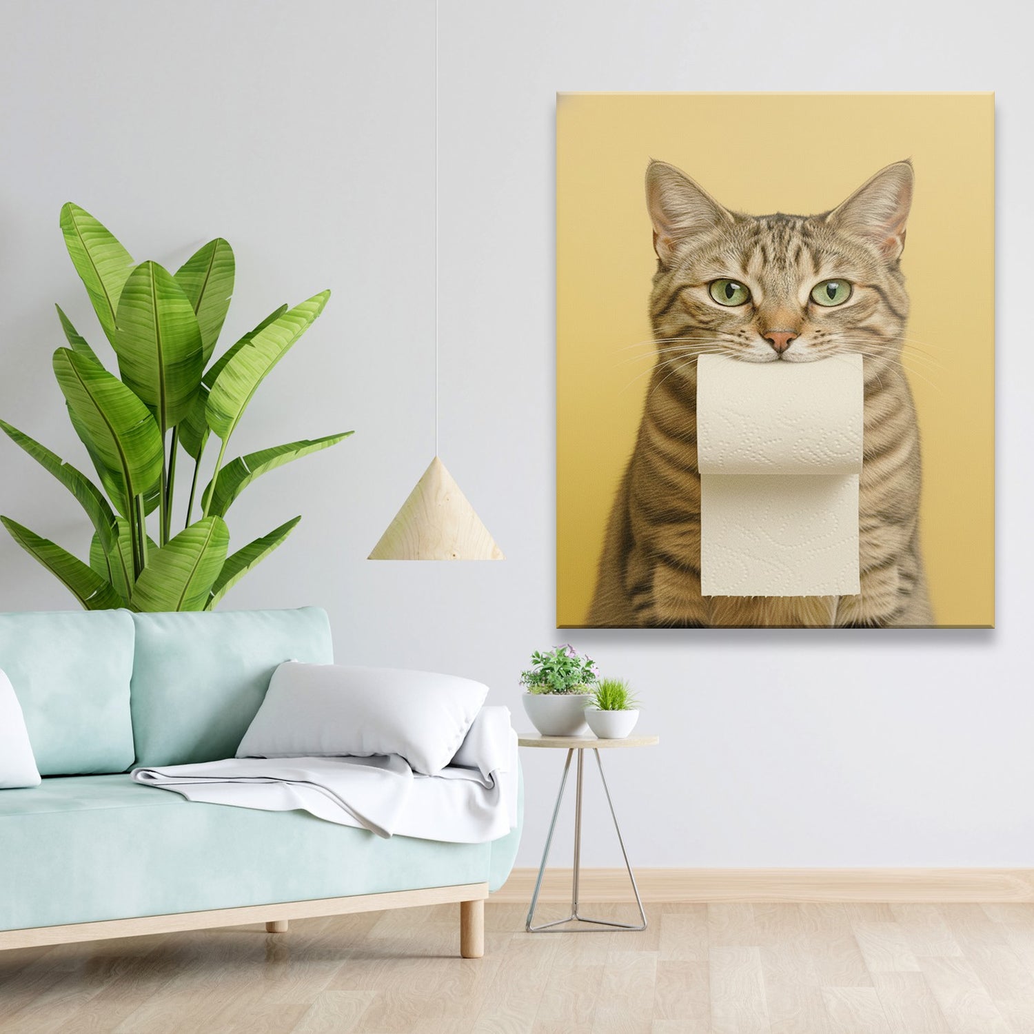 Custom Photo Cat Bathroom Style 23 Canvas Gift For Cat Lovers