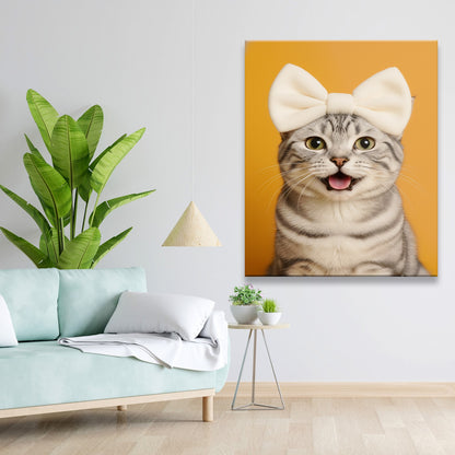 Custom Photo Cat Bathroom Style 37 Canvas Gift For Cat Lovers