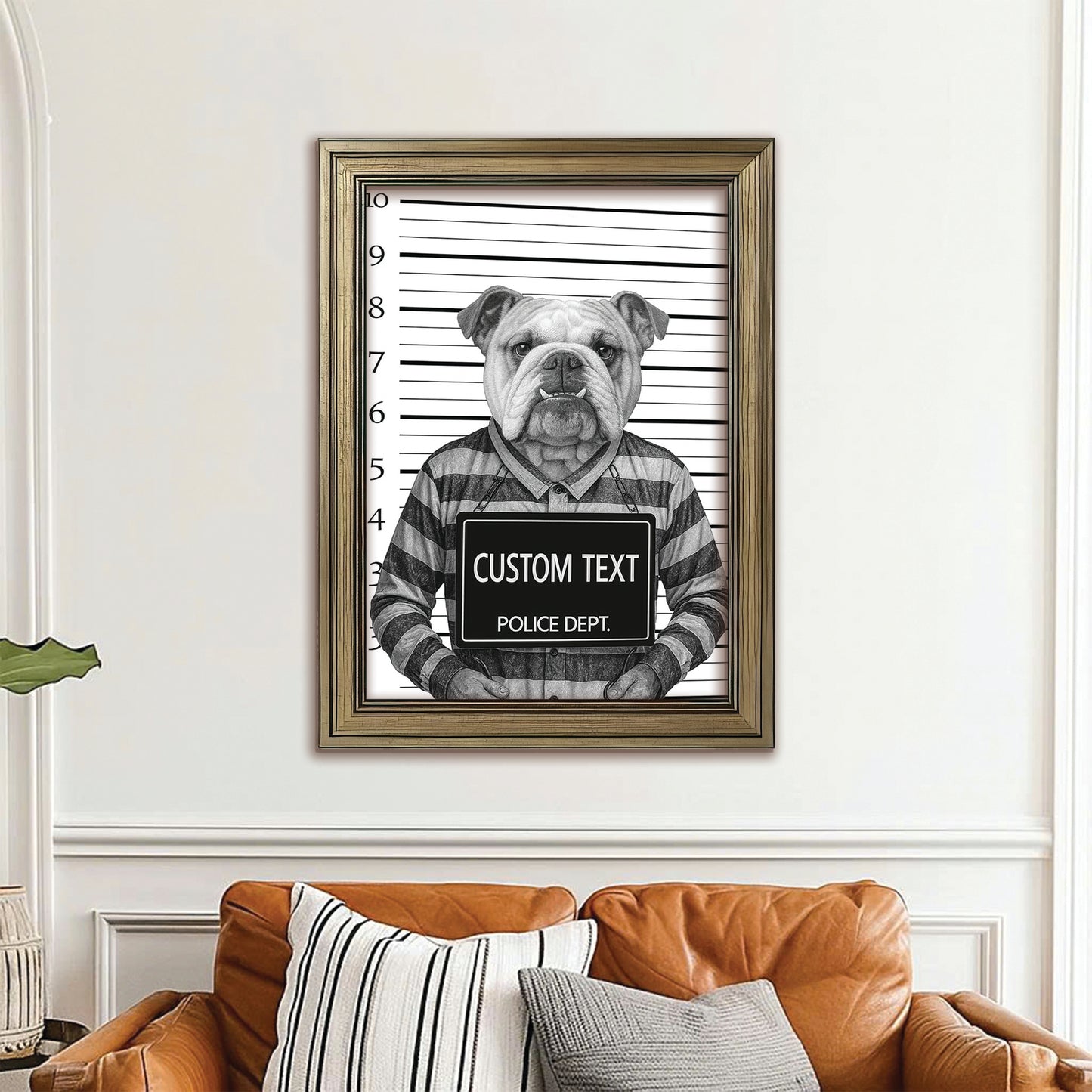 Custom Photo Dog Wanted By Pawlice Canvas Framed Wall Art Framed Wall Art _ Gifts For Dog Lovers