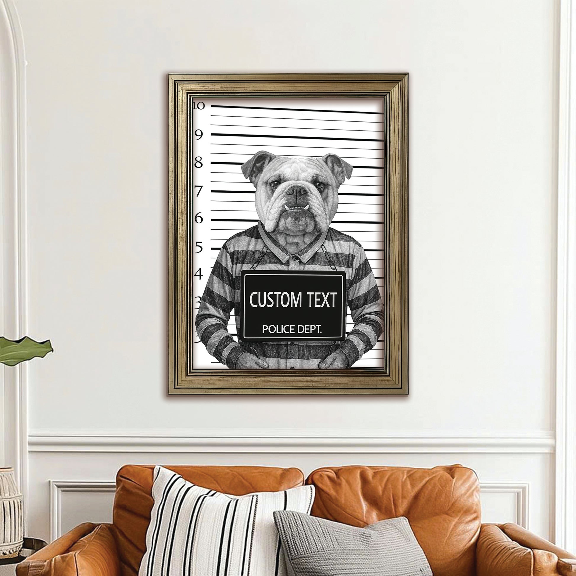 Custom Photo Dog Wanted By Pawlice Canvas Framed Wall Art Framed Wall Art _ Gifts For Dog Lovers