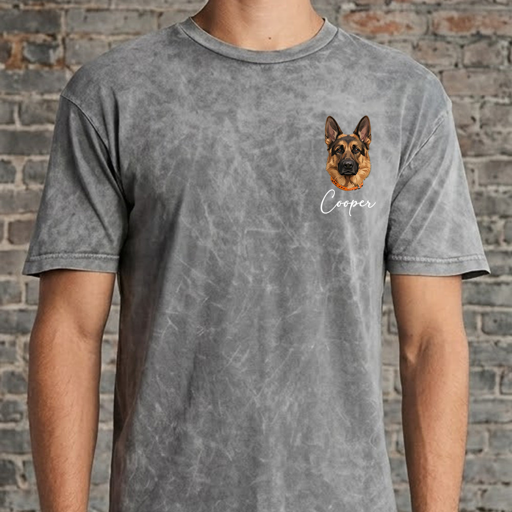Custom Photo Dog Unisex T-Shirt, Personalized Pet Wash Shirt THUC99