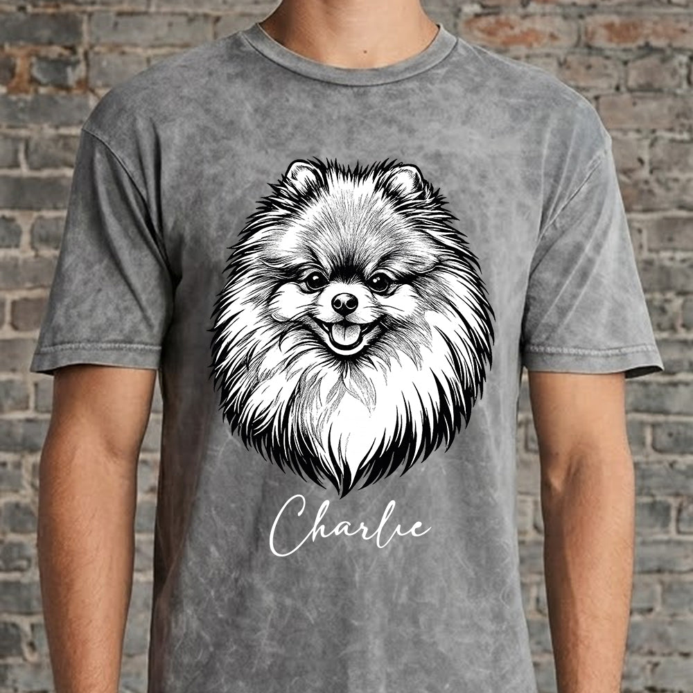 Custom Photo Dog Unisex T-Shirt, Personalized Pet Wash Shirt THUC99