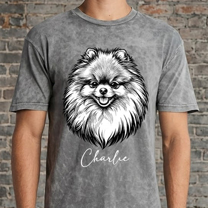 Custom Photo Dog Unisex T-Shirt, Personalized Pet Wash Shirt THUC99
