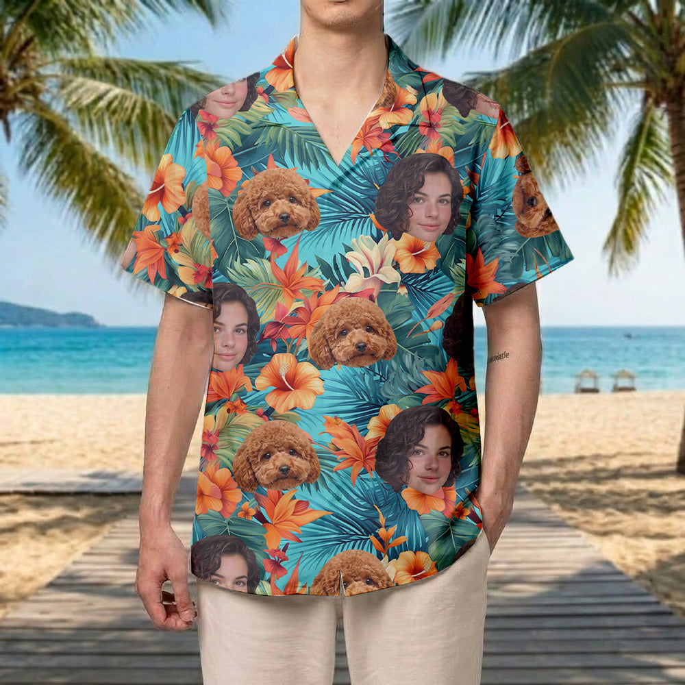 Personalized Photo Dog Hawaiian Shirt, Custom Cat Aloha Shirt, Summer Holiday Gift THUC99