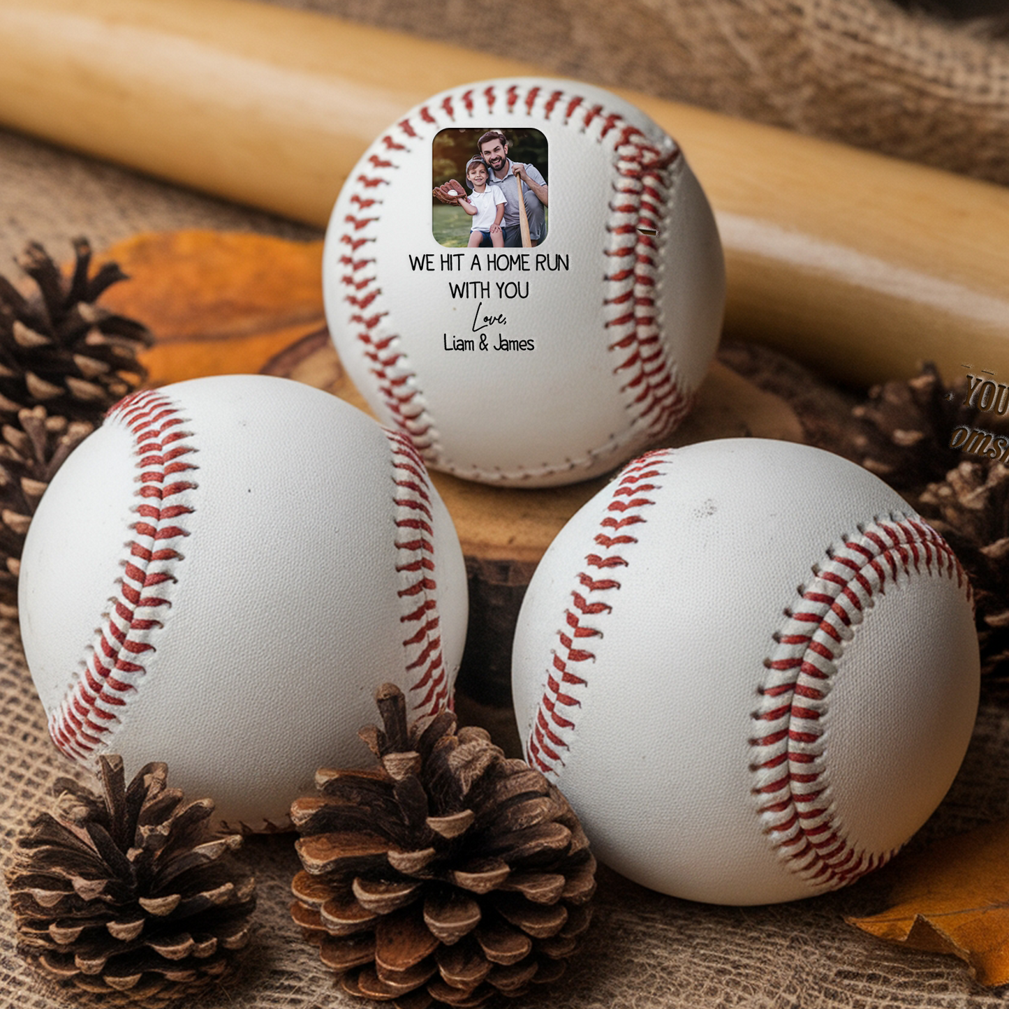Custom Photo Baseballl Gift | Personalized Baseball Gift | Baseball Lover Gift | Gift For Kid TNBA030