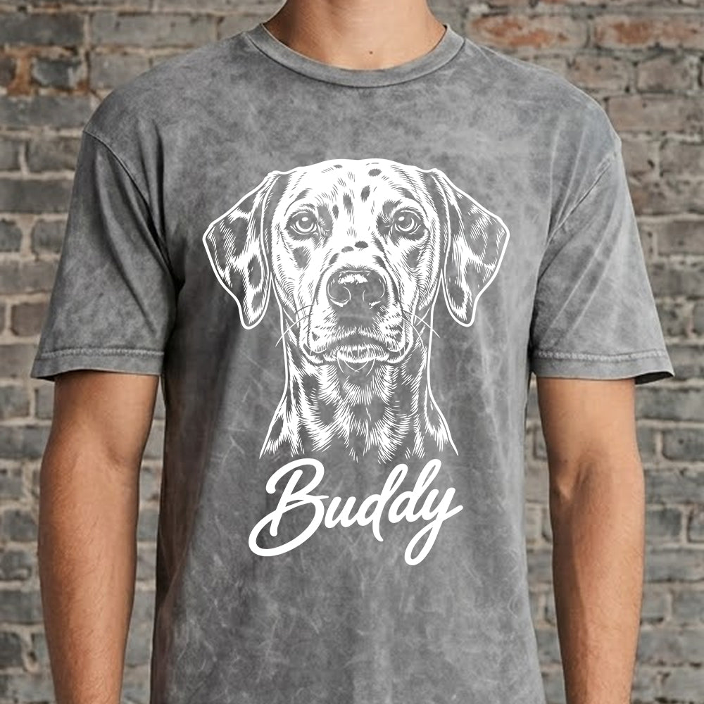 Custom Photo Dog Wash Shirt, Personalized Pet Unisex T-Shirt, Custom Dog Portrait Shirt Gift For Dog Lover THUC99