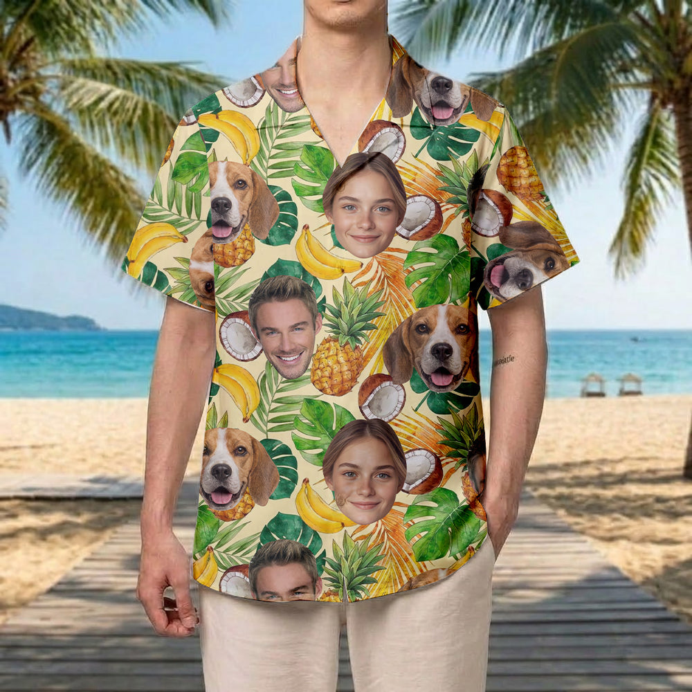 Custom Dog & Cat Tropical Shirt, Personalized Hawaiian Shirt, Summer Family Gift THUC99