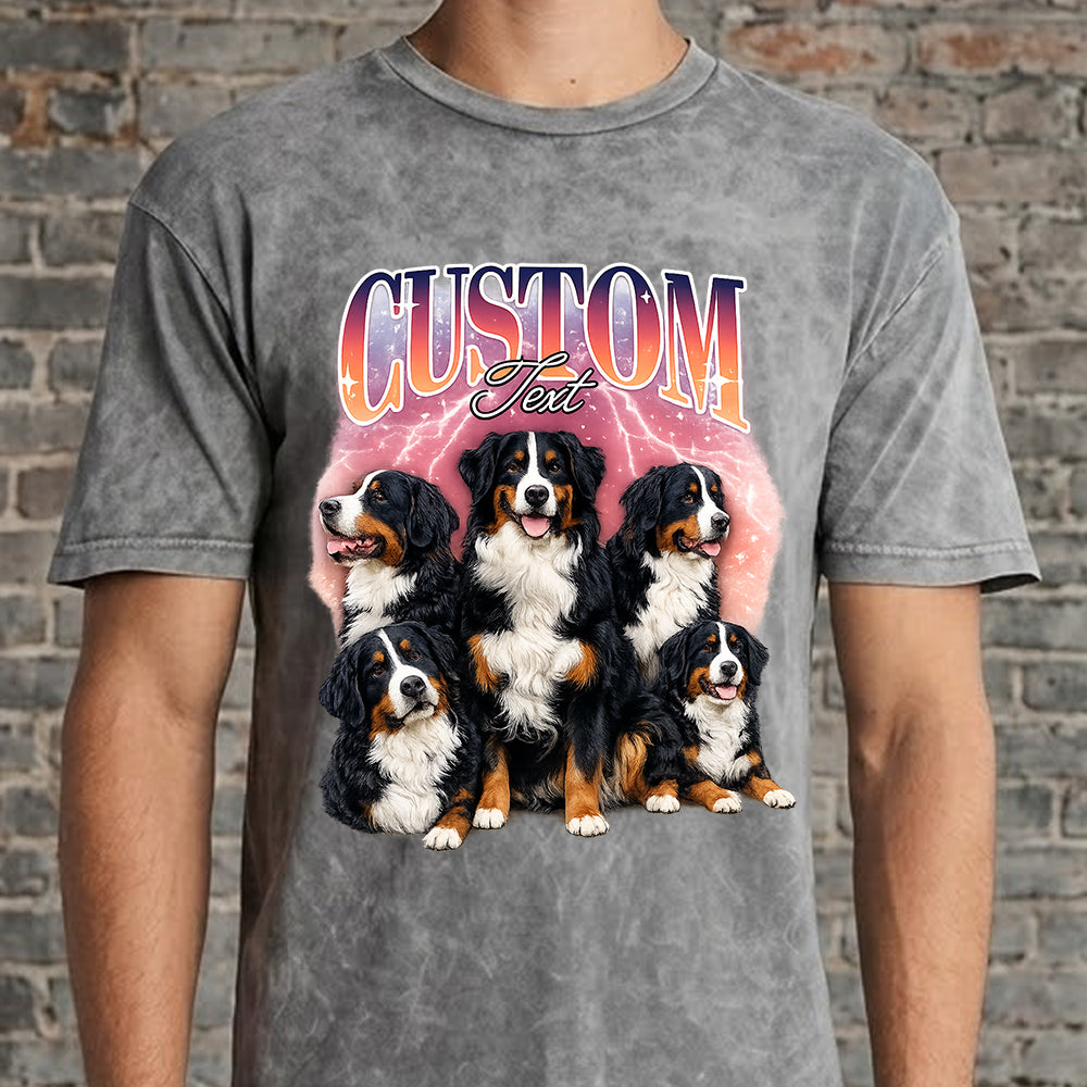 Custom Photo Pet Unisex T-Shirt, Personalized Dog Wash Shirt, Funny Custom Dog Face Tee Gift For Pet Lover THUC99