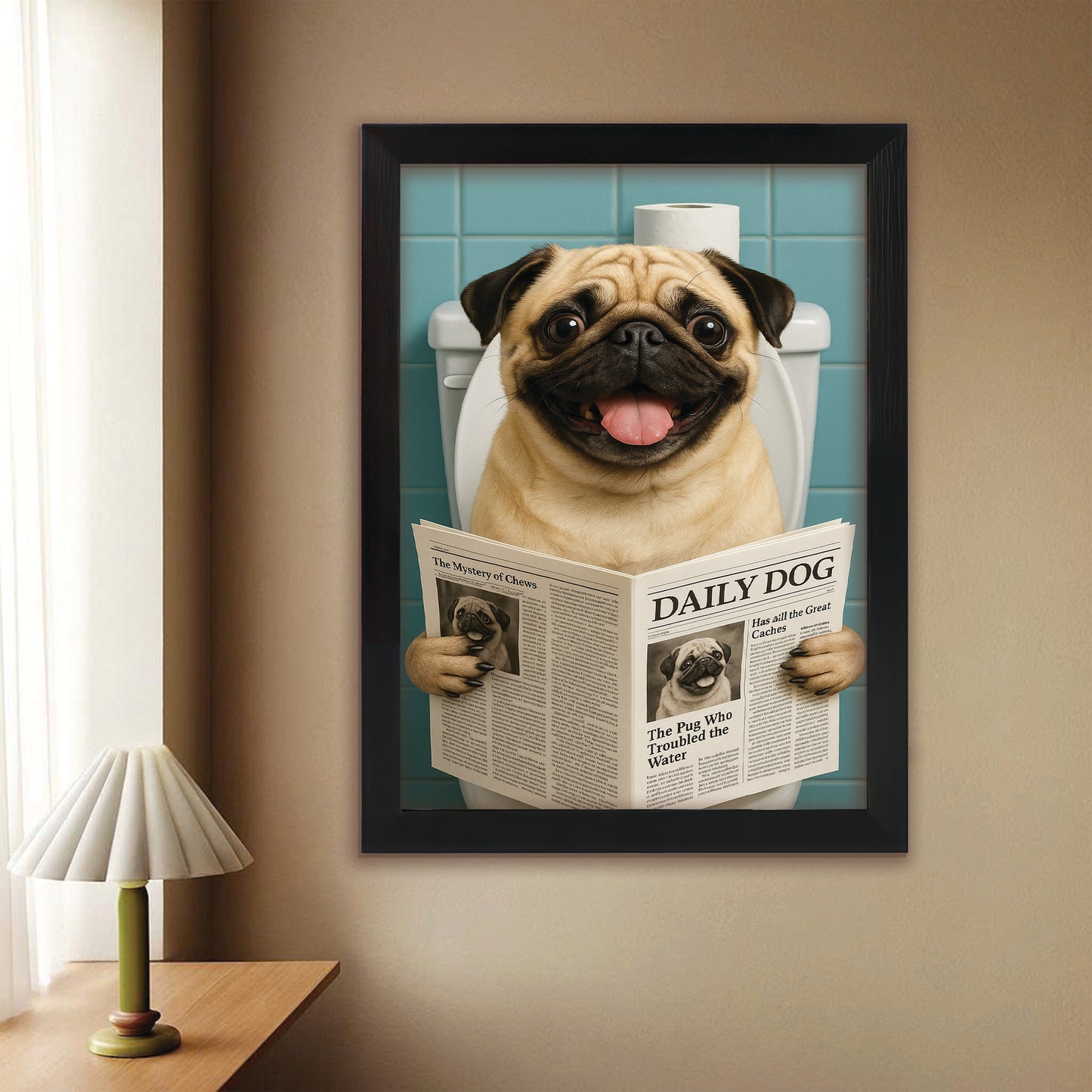 Custom Photo Dog Toilet Bathroom