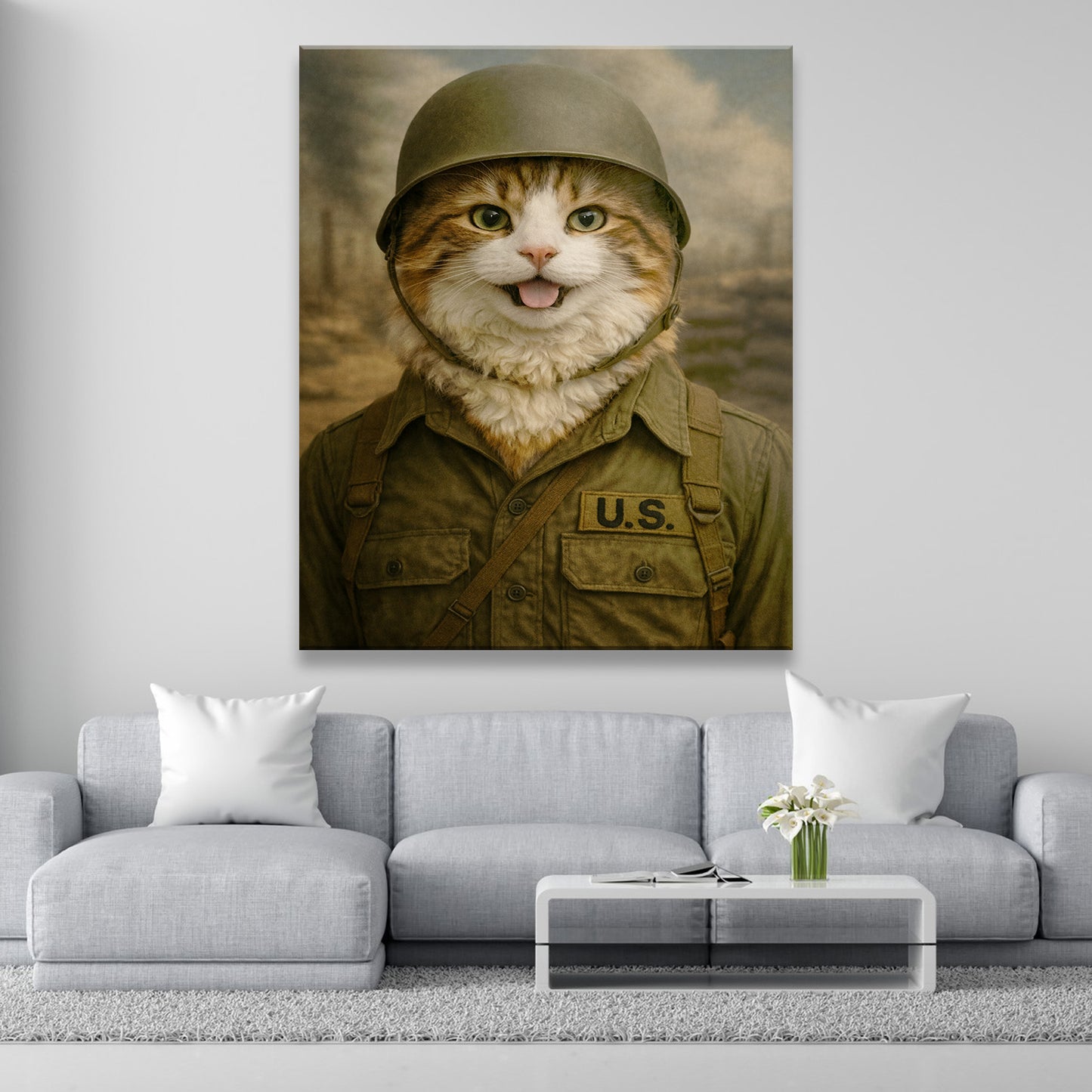 Custom Photo Military Canvas Canvas Gift For Canvas Lovers