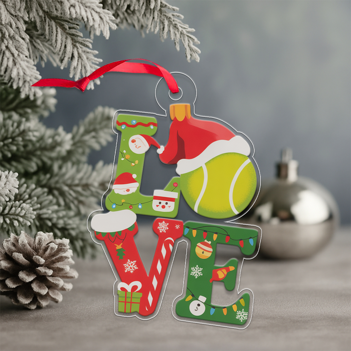 Personalized Tennis Ball Love