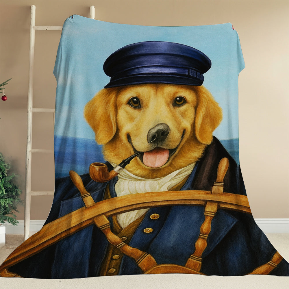 Custom Photo Sailor Dog BlanketGift For Dog Lovers
