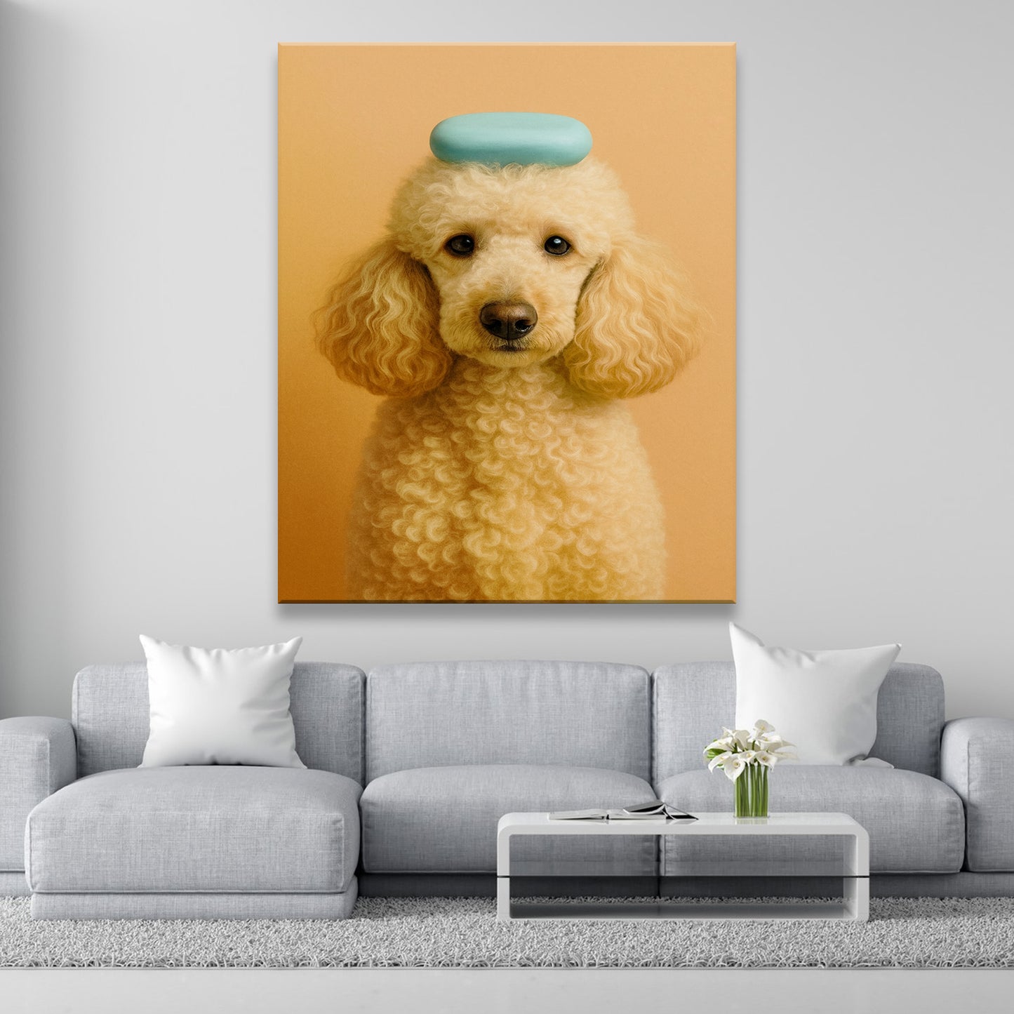 Custom Photo Dog Bathroom Style 24 Canvas Gift For Dog Lovers