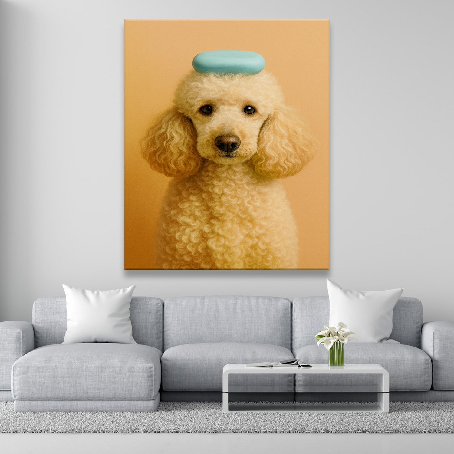 Custom Photo Dog Bathroom Style 24 Canvas Gift For Dog Lovers