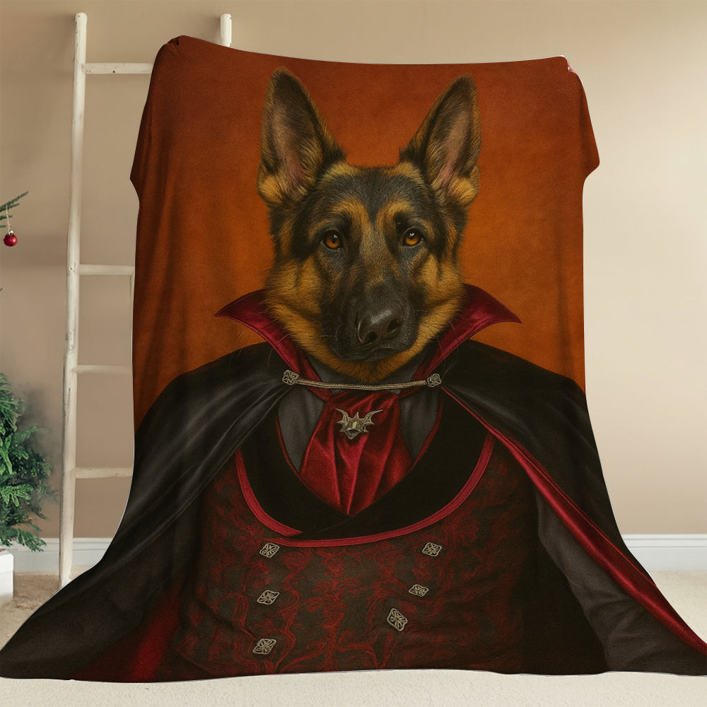 Custom Photo Vampire Dog BlanketGift For Dog Lovers