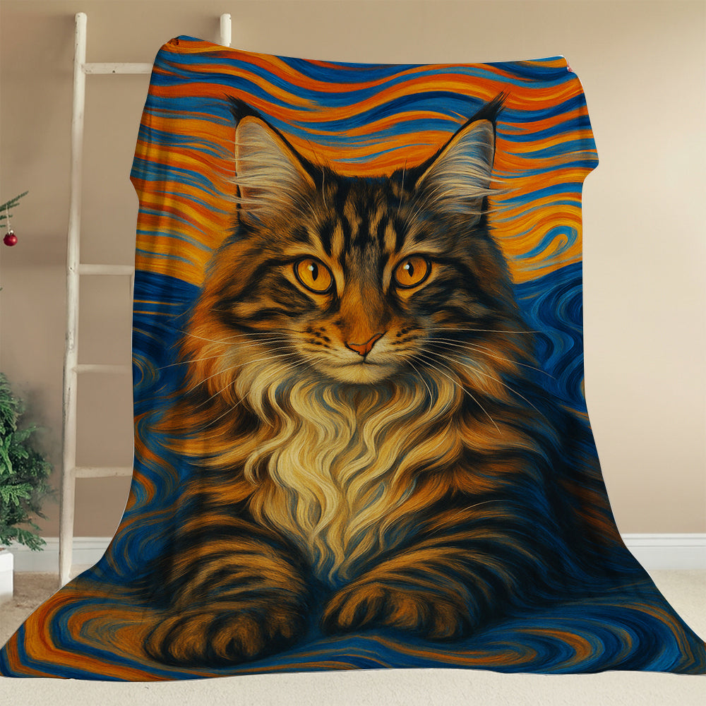 Custom Cat Portrait Expressionist Art