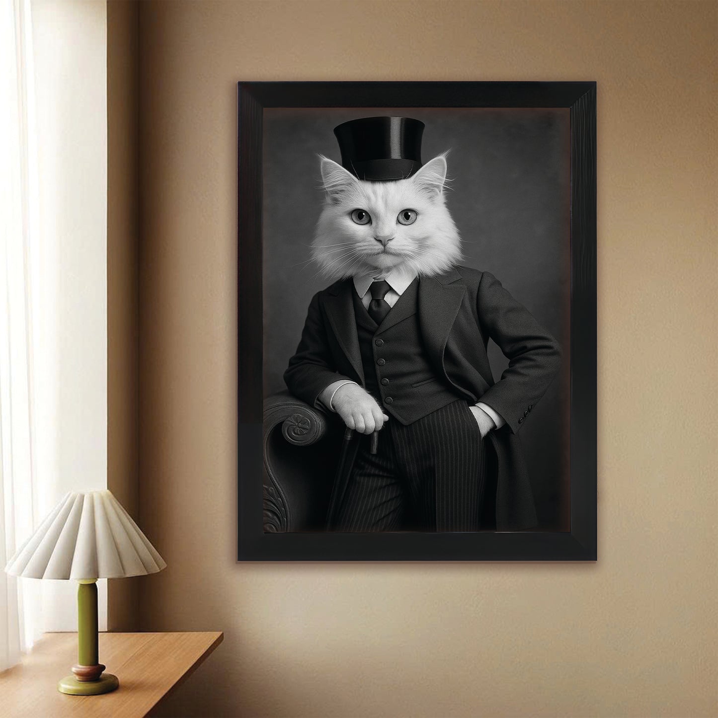 Custom Photo Gentleman Cat Gift For Cat Lovers