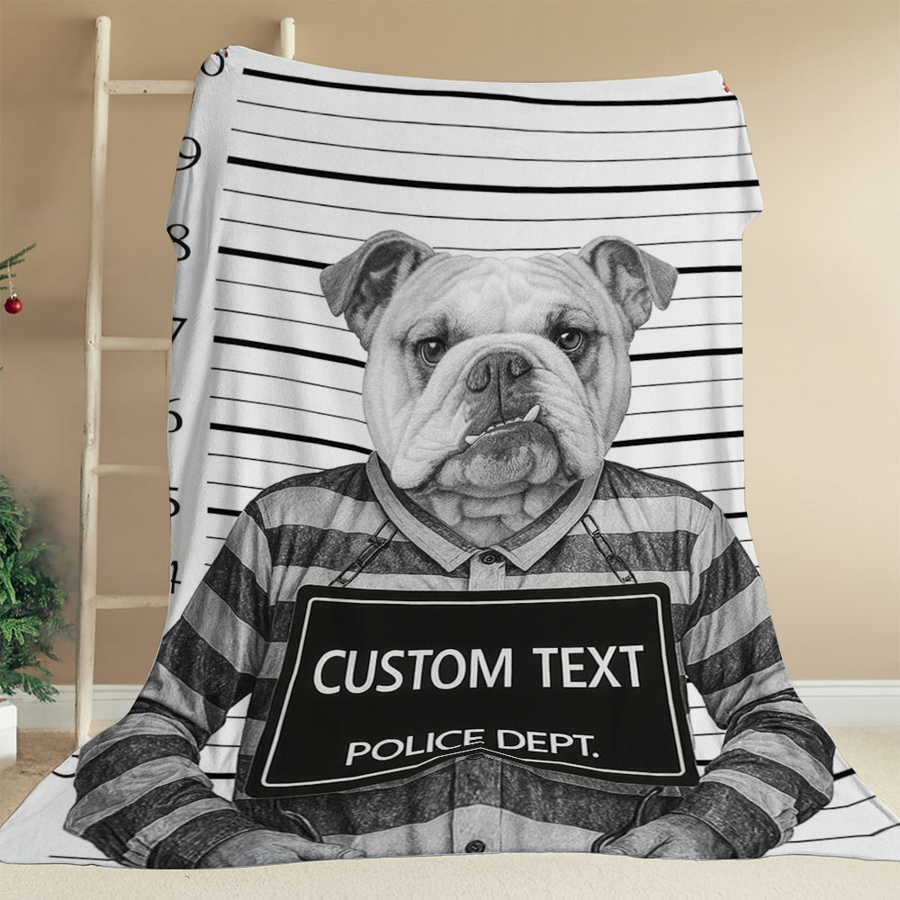 Custom Photo Dog Wanted By Pawlice Blanket Gift For Dog Lover