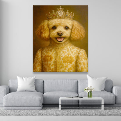 Custom Photo Dog Royal Style 09 Canvas Gift For Dog Lovers