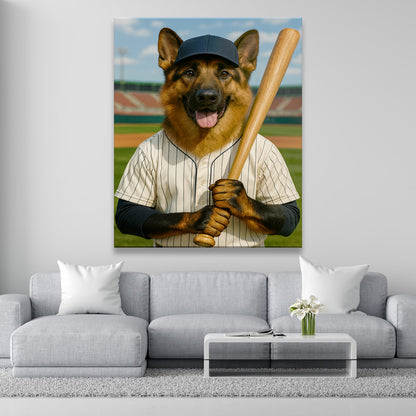 Custom Photo Baseball Player Dog Gift For Dog Lovers