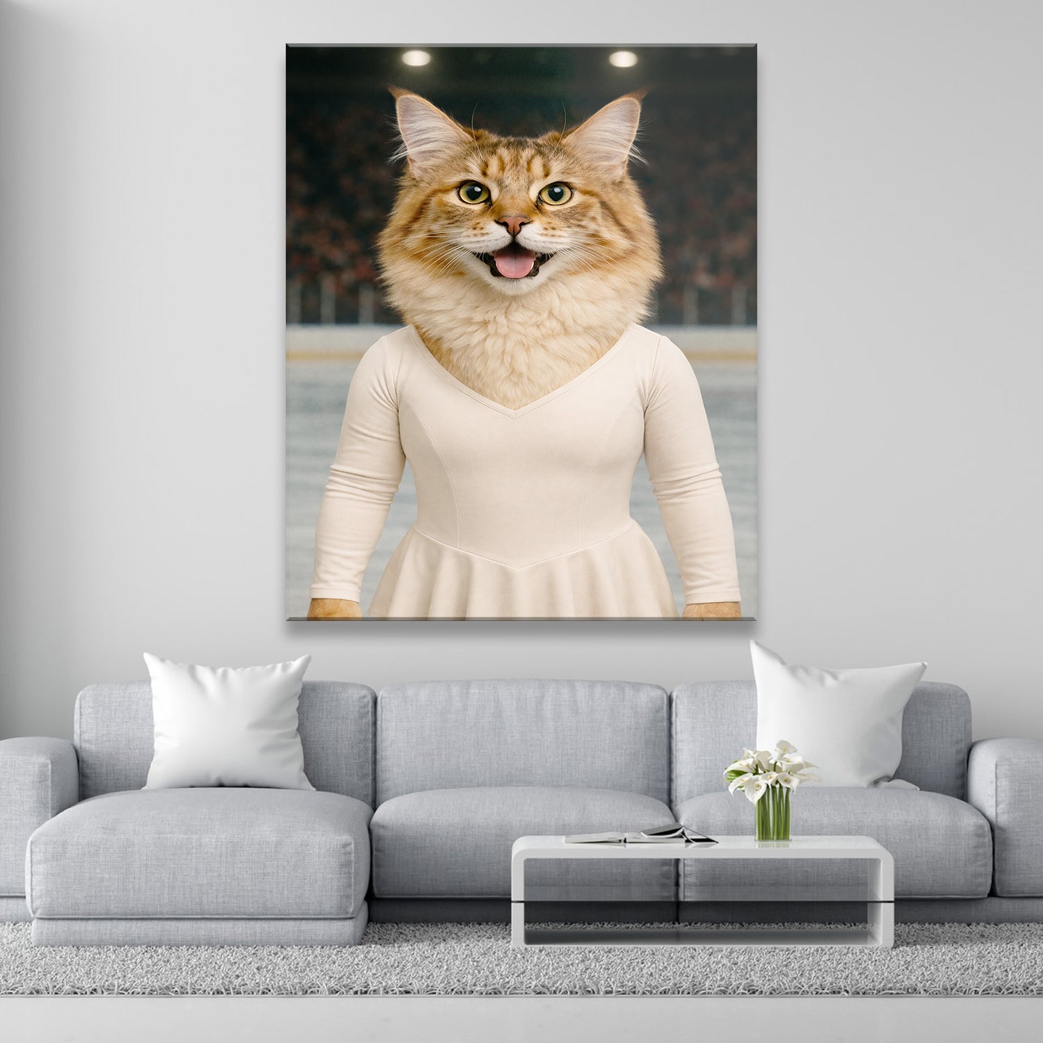 Custom Photo Ice Skater Canvas Canvas Gift For Canvas Lovers