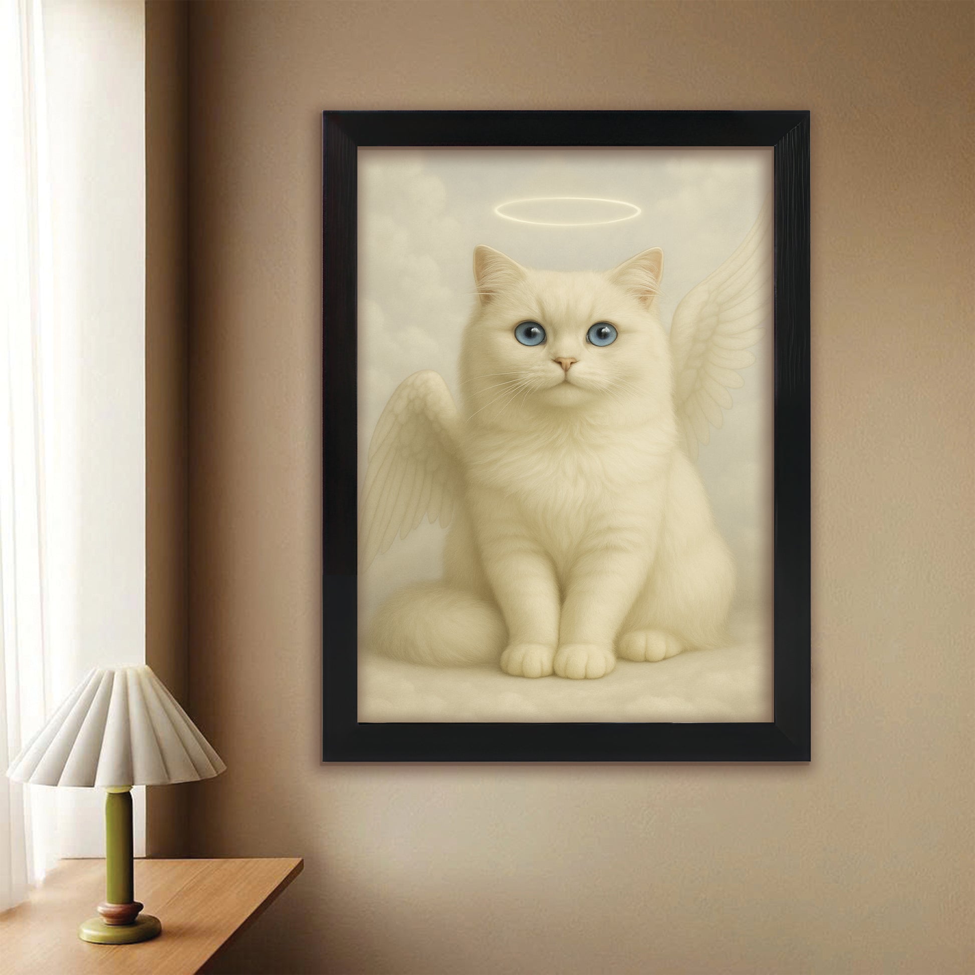 Custom Photo Cat Angel In Heaven _ Gifts For Cat Lovers