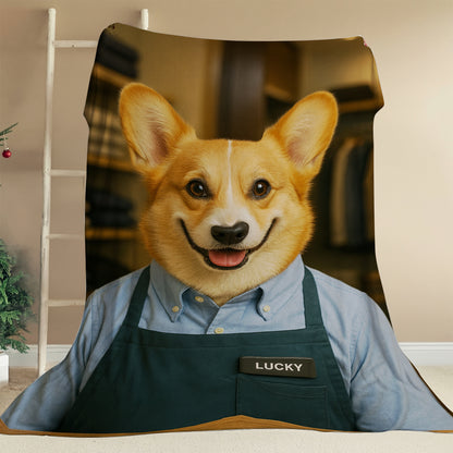 Custom Photo Clothing Store Dog BlanketGift For Dog Lovers