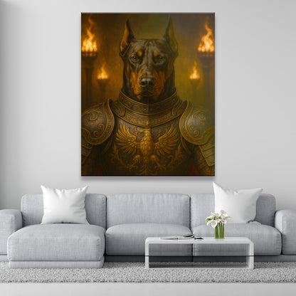 Custom Photo Dog Knight Royal Canvas Gift For Dog Lovers