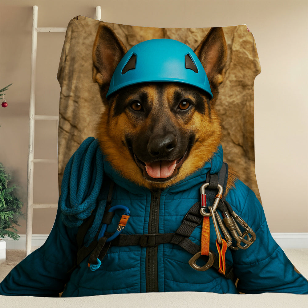 Custom Photo Climber Dog BlanketGift For Dog Lovers