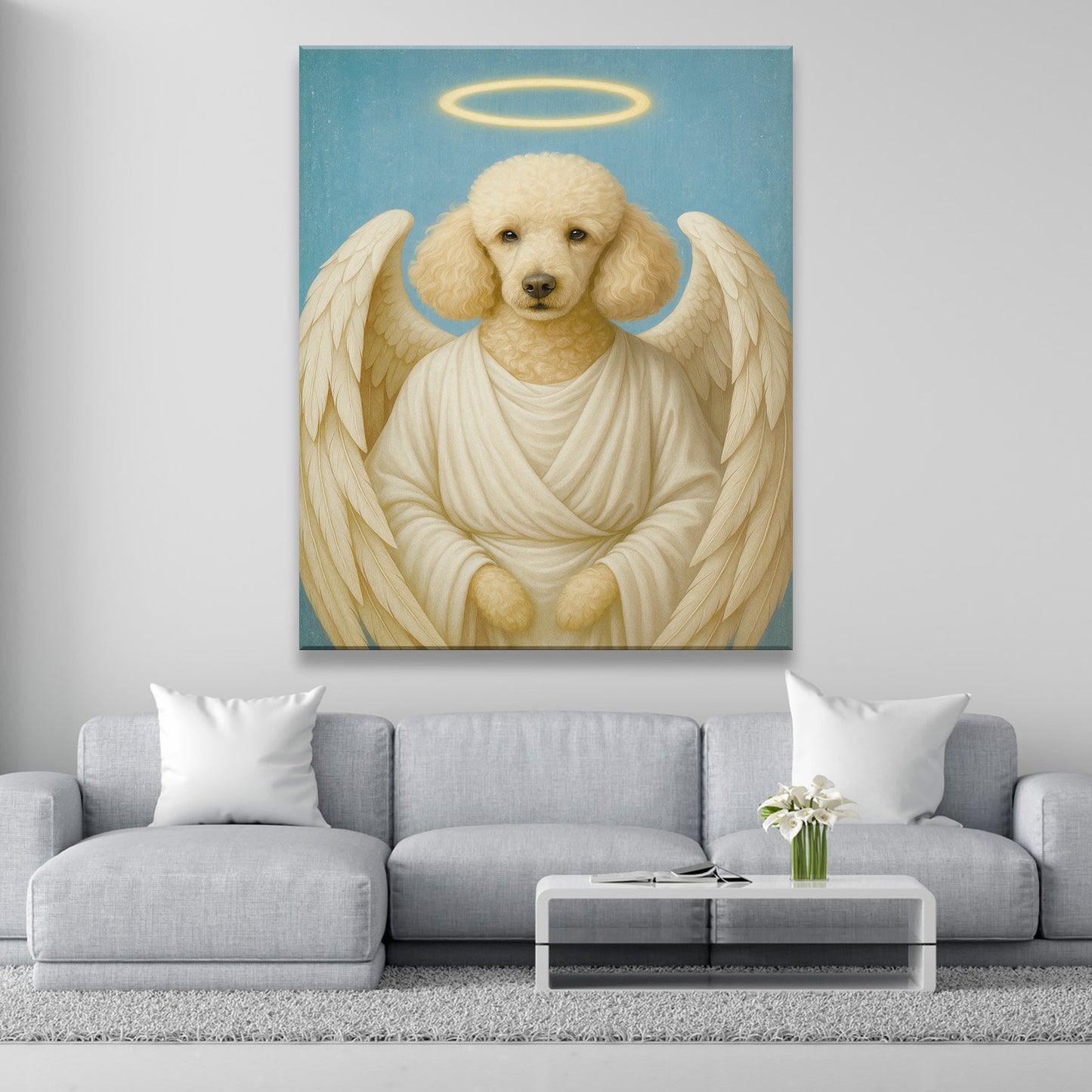 Custom Dog Photo Memorial Canvas _ Memorial Gift For Dog