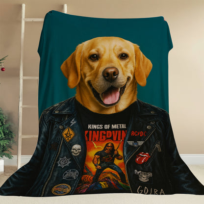 Custom Photo Dog Rock n Roll Canvas