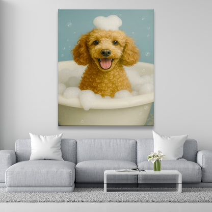 Custom Photo Dog Bathroom Style 29 Canvas Gift For Dog Lovers