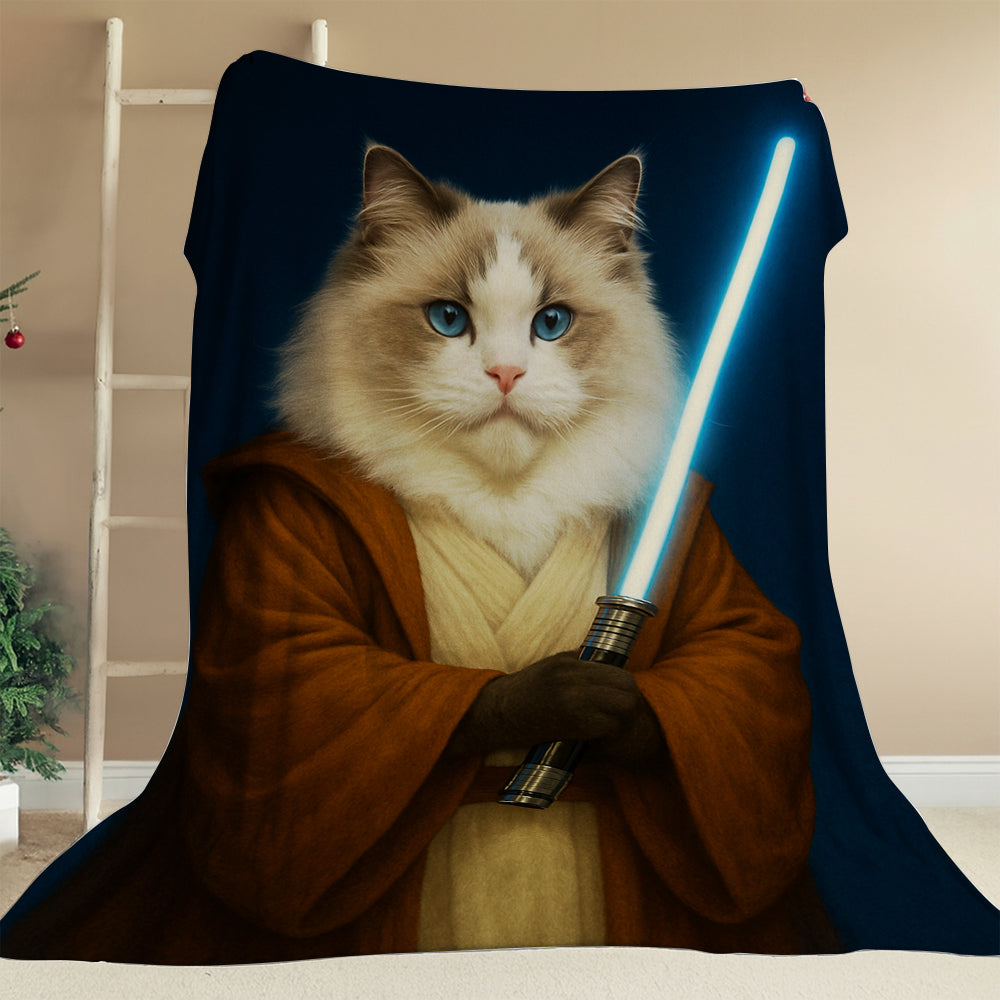 Custom Photo Master Paw Cat Blanket Gift For Cat Lovers