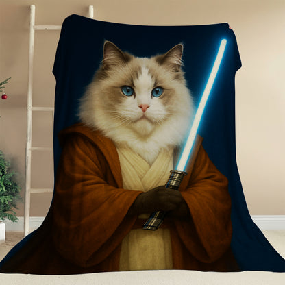 Custom Photo Master Paw Cat Blanket Gift For Cat Lovers