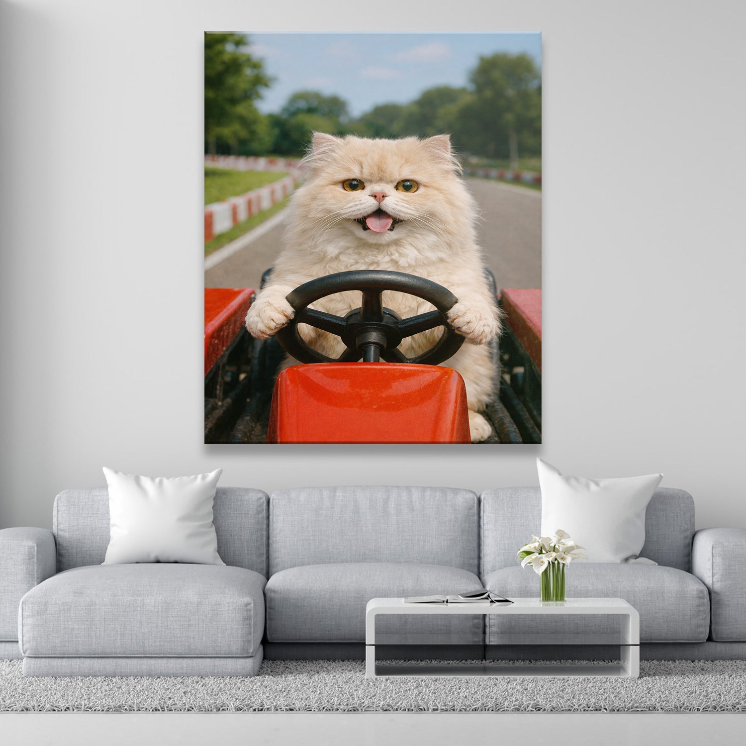 Custom Photo Canvas Go Kart Canvas Gift For Canvas Lovers