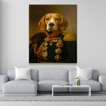 Custom Photo Dog Royal King Canvas _ Gift For Dog Lovers