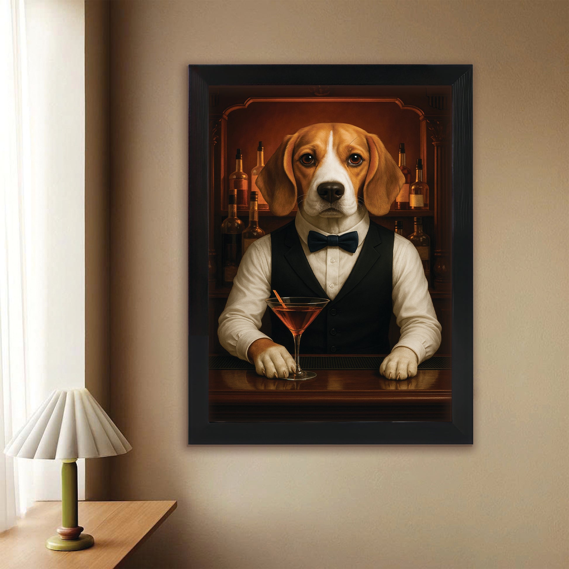 Personalized Dog Portrait Bartender