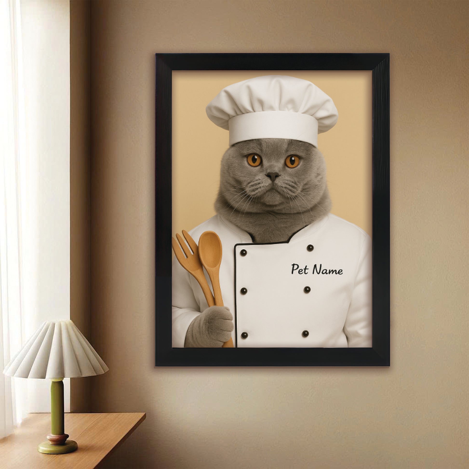 Custom Photo Cat Chef For Cat Lover