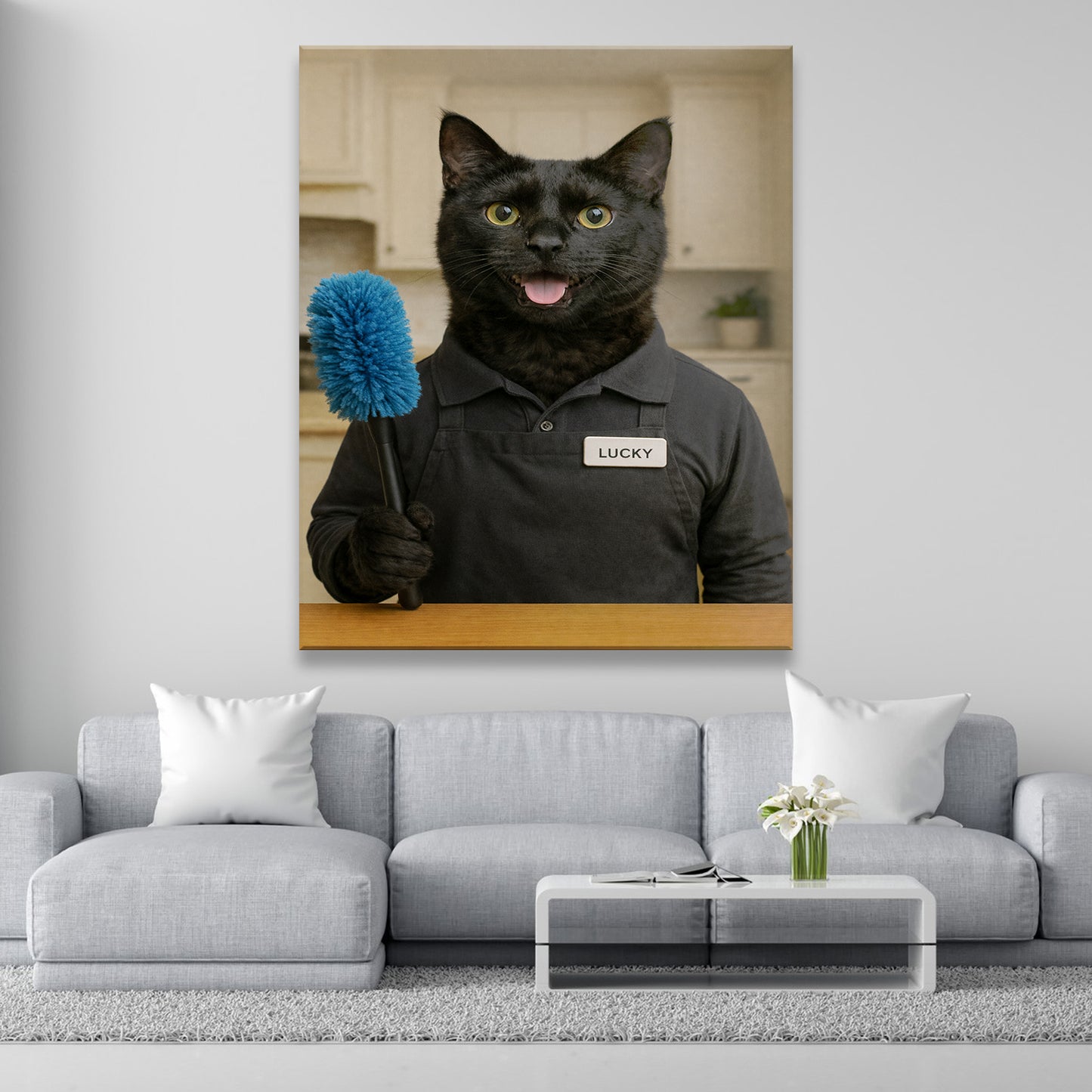 Custom Photo Housekeeper Canvas Canvas Gift For Canvas Lovers