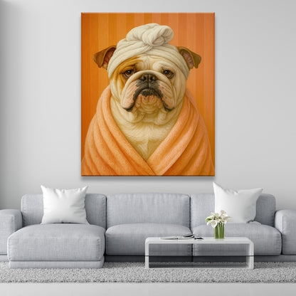 Custom Photo Dog Bathroom Style 17 Canvas Gift For Dog Lovers