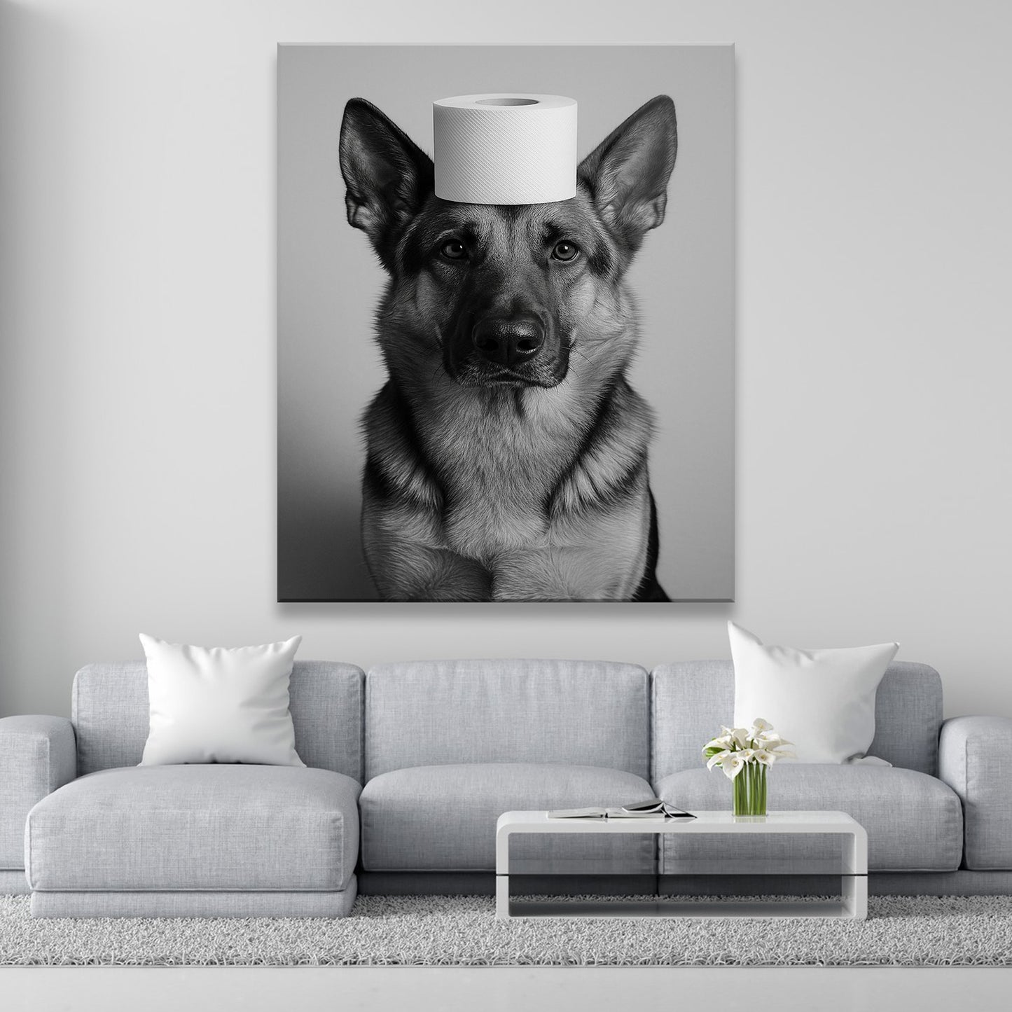 Custom Photo Dog Bathroom Style 11 Canvas Gift For Dog Lovers