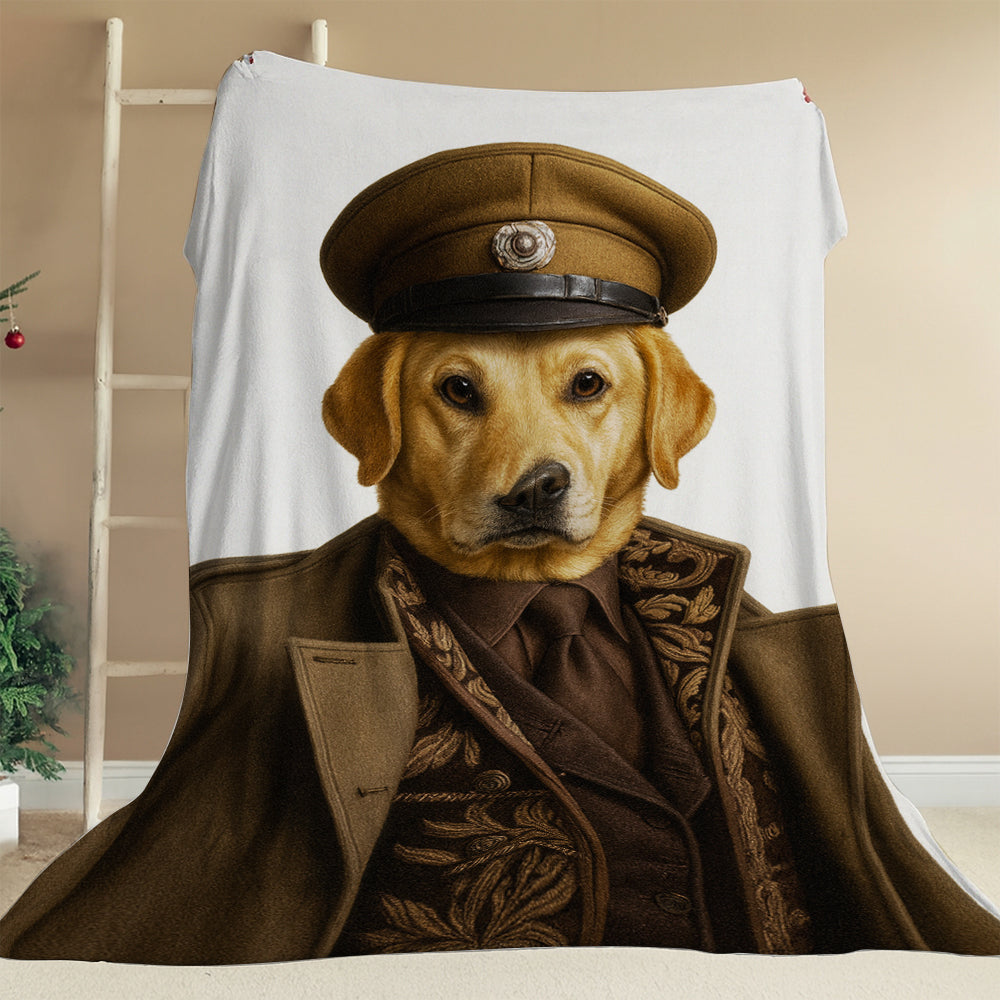 Custom Photo Captain Dog Canvas