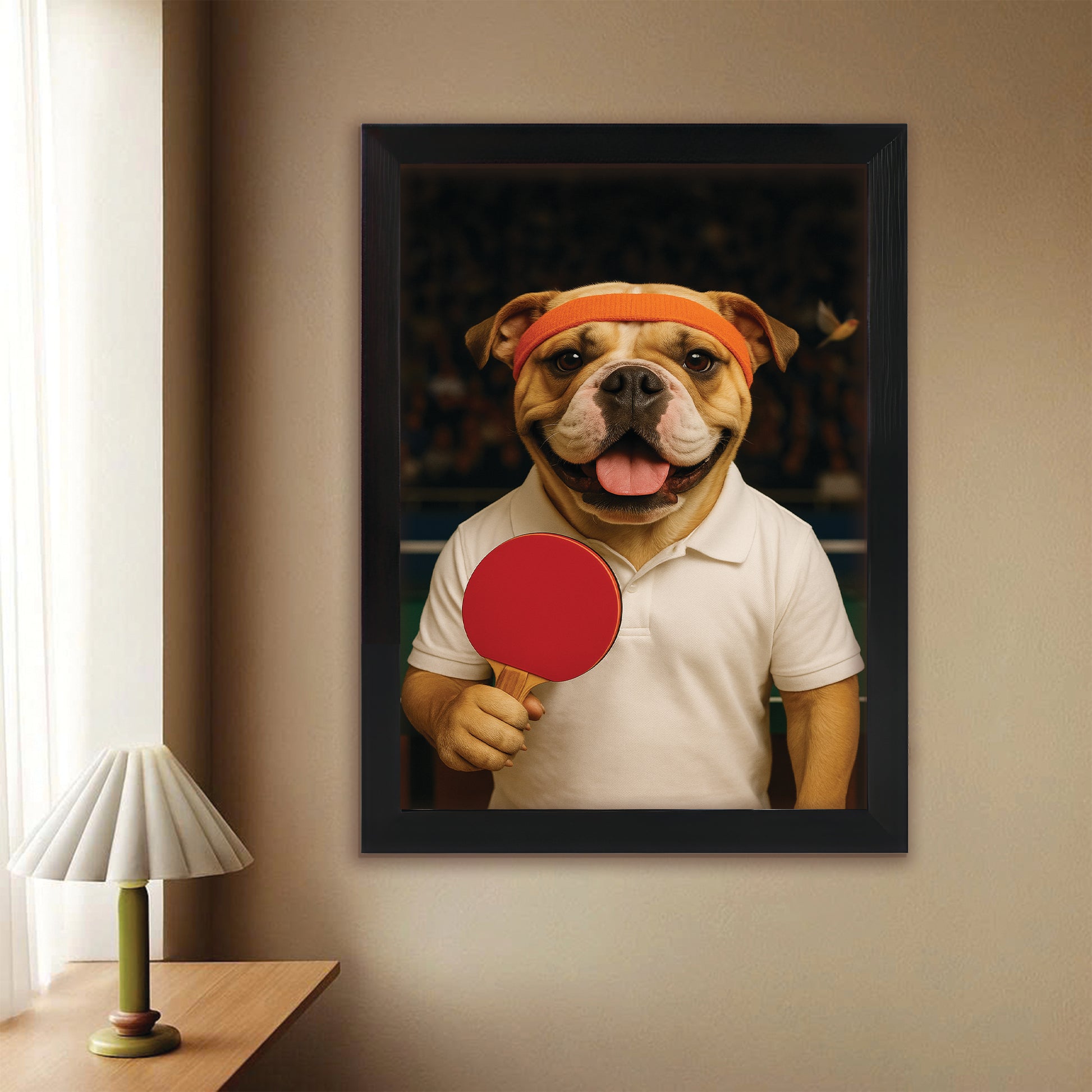 Custom Photo Table Tennis Dog Gift For Dog Lovers