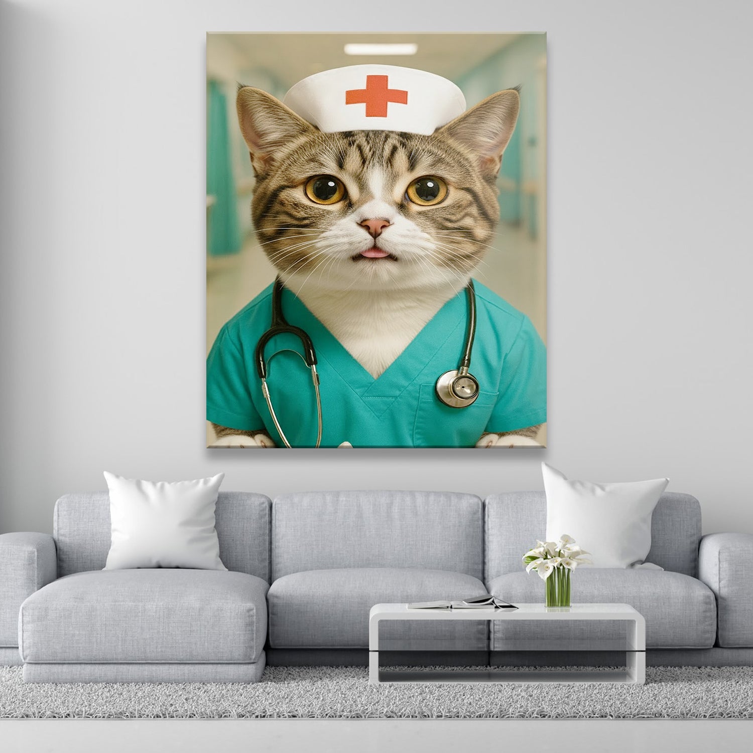 Custom Photo Nurse Canvas Canvas Gift For Canvas Lovers